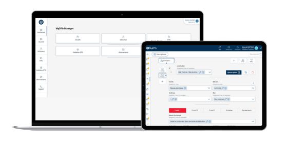 myDTG Diagbostic Technique Global application mobile